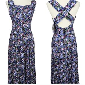 Vintage 90s All That Jazz Prairie Cottagecore Ditzy Floral Dress